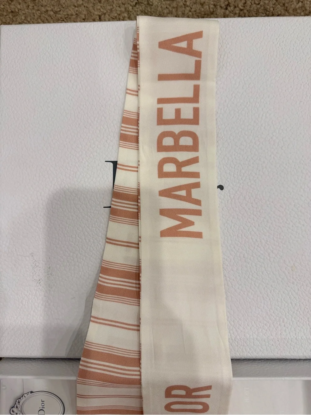 Limited Edition Christian Dior Marbella Pop-Up Mitzah Silk Scarf New in Box